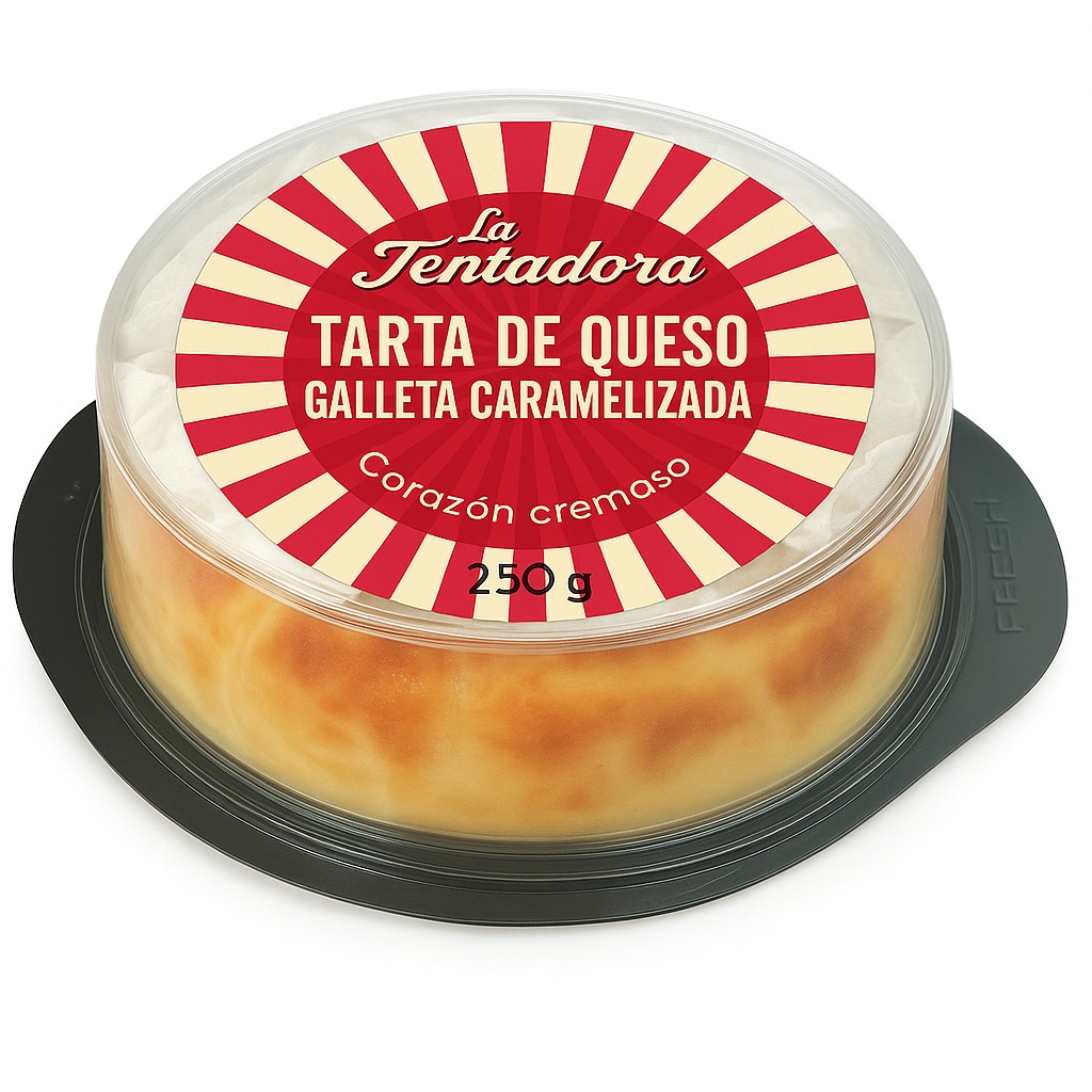 MINI TARTA DE QUESO DE GALLETA CARAMELIZADA 250G